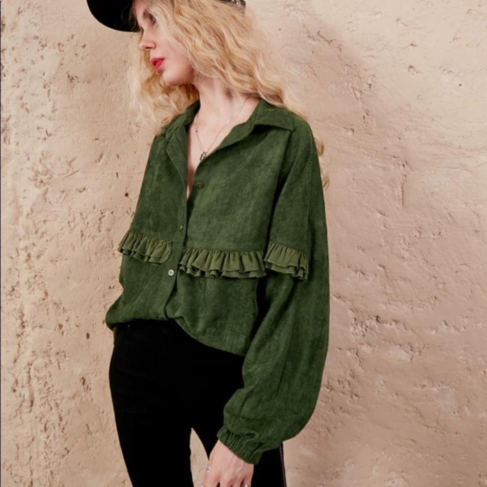 NEW Elf Sack Velvet Lace Boho Blouse RARE!